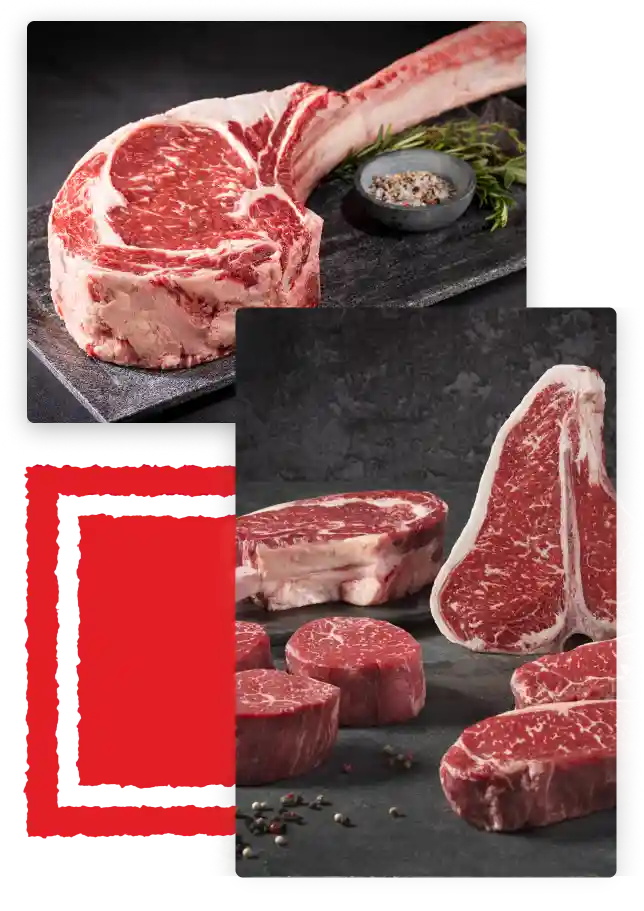 Premium bone-in beef cut