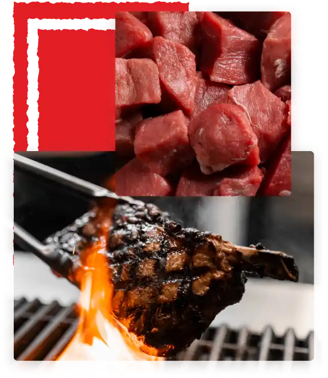 Cooked beef for restaurant use